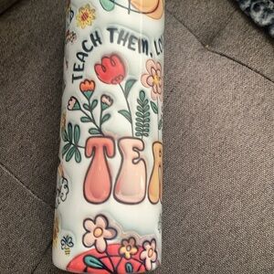 NWOT Teacher insulated stainless cup with plastic lid